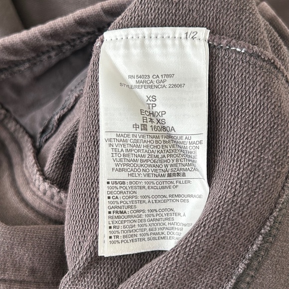 3/$20🌻Gap Gray Cotton Quilted Zip Jacket - Picture 15 of 16